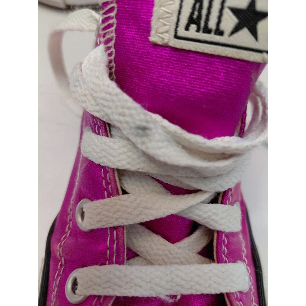 Converse All Star Youth 2 Low Top Pink Metallic Shimmer Sneakers